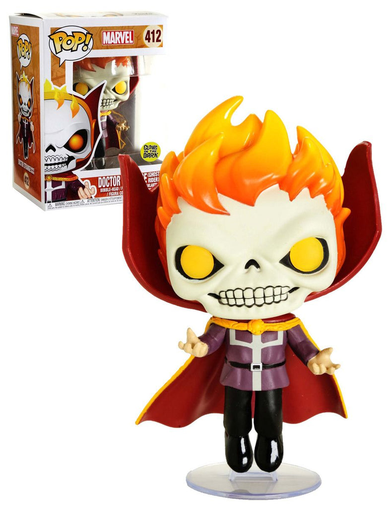 Funko Pop! Marvel Doctor Strange Ghost Rider Glow in the Dark Exclusive #412