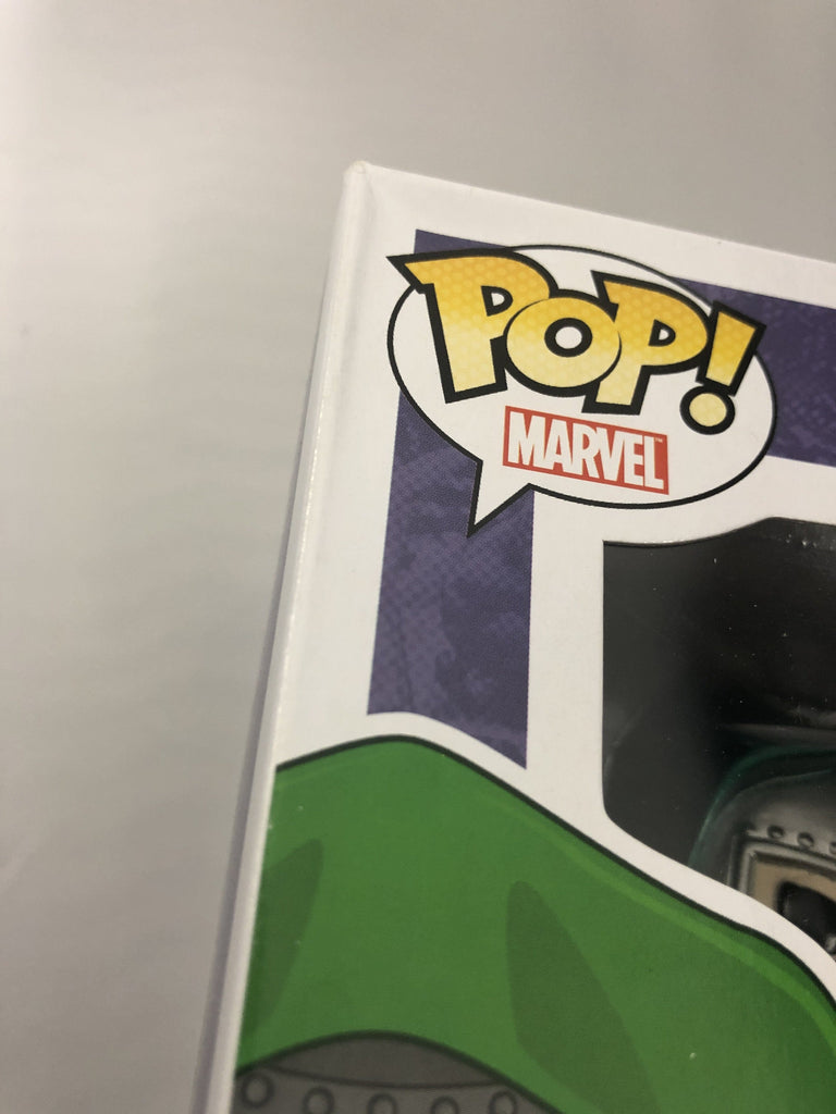 Funko Pop! Marvel Dr. Doom Metallic Exclusive #17 No Sticker *Damaged Box* Funko 