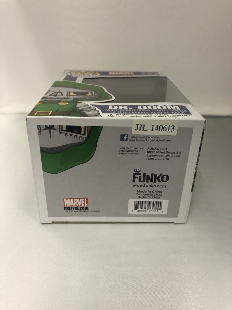 Funko Pop! Marvel Dr. Doom Metallic Exclusive #17 No Sticker *Damaged Box* Funko 