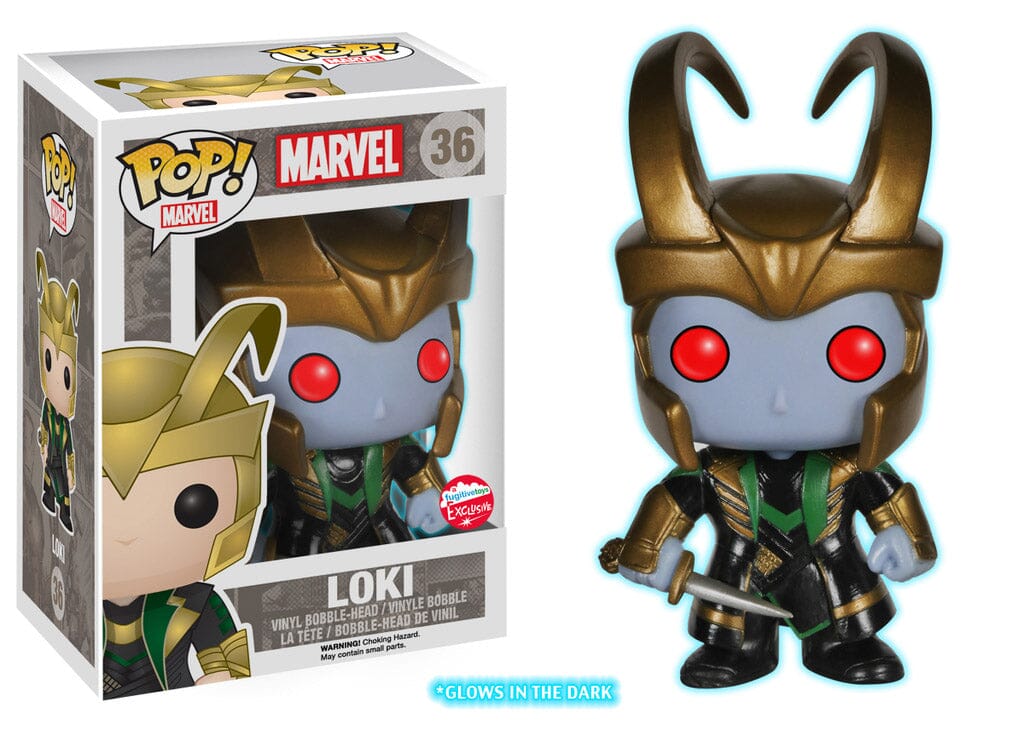 Funko Pop! Marvel Glow in the Dark (GID) Frost Giant Loki Exclusive #36