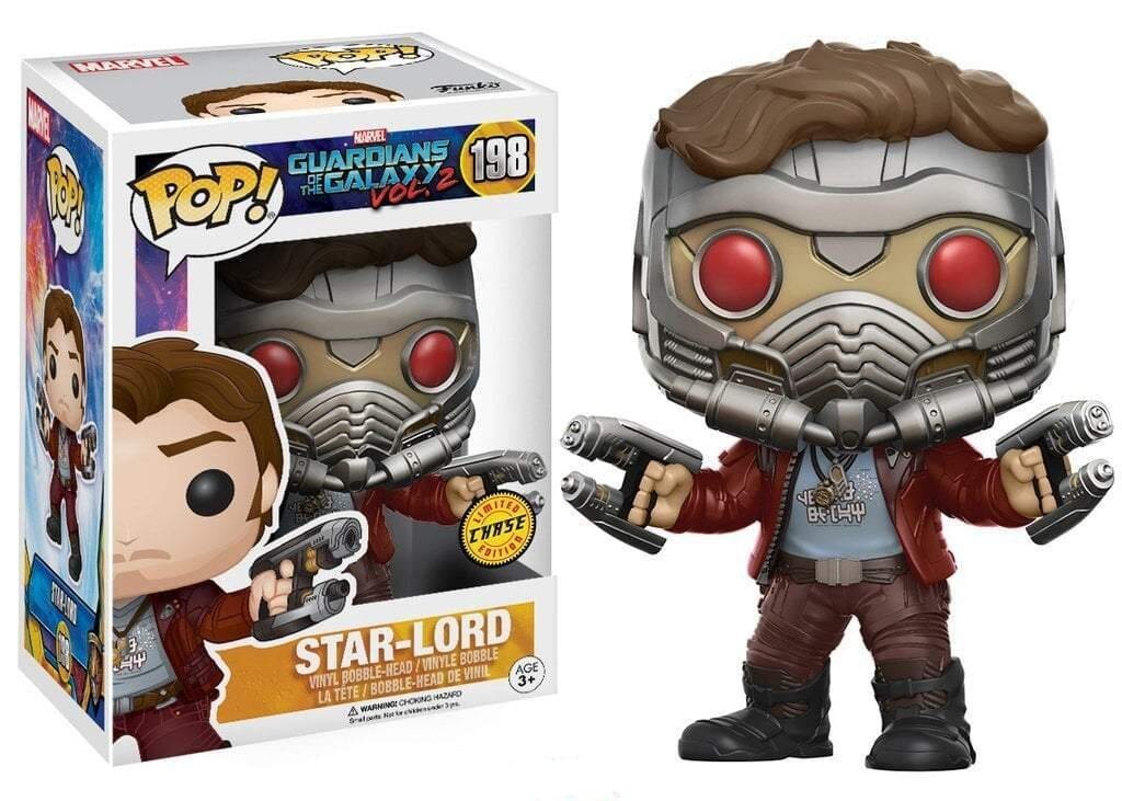 Marvel Guardians of the Galaxy Star Lord Masked CHASE Funko Pop! #198