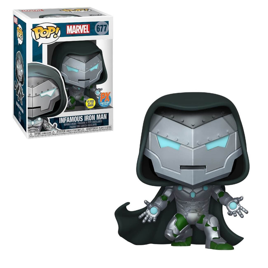 Funko Pop! Marvel Infamous Iron Man Glow in the Dark GID Exclusive #677