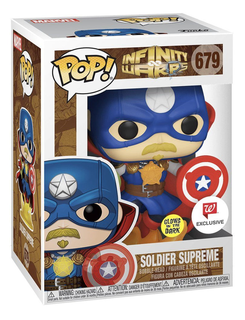 Funko Pop! Marvel Infinity Warps Soldier Supreme Glow in the Dark GID Exclusive #679