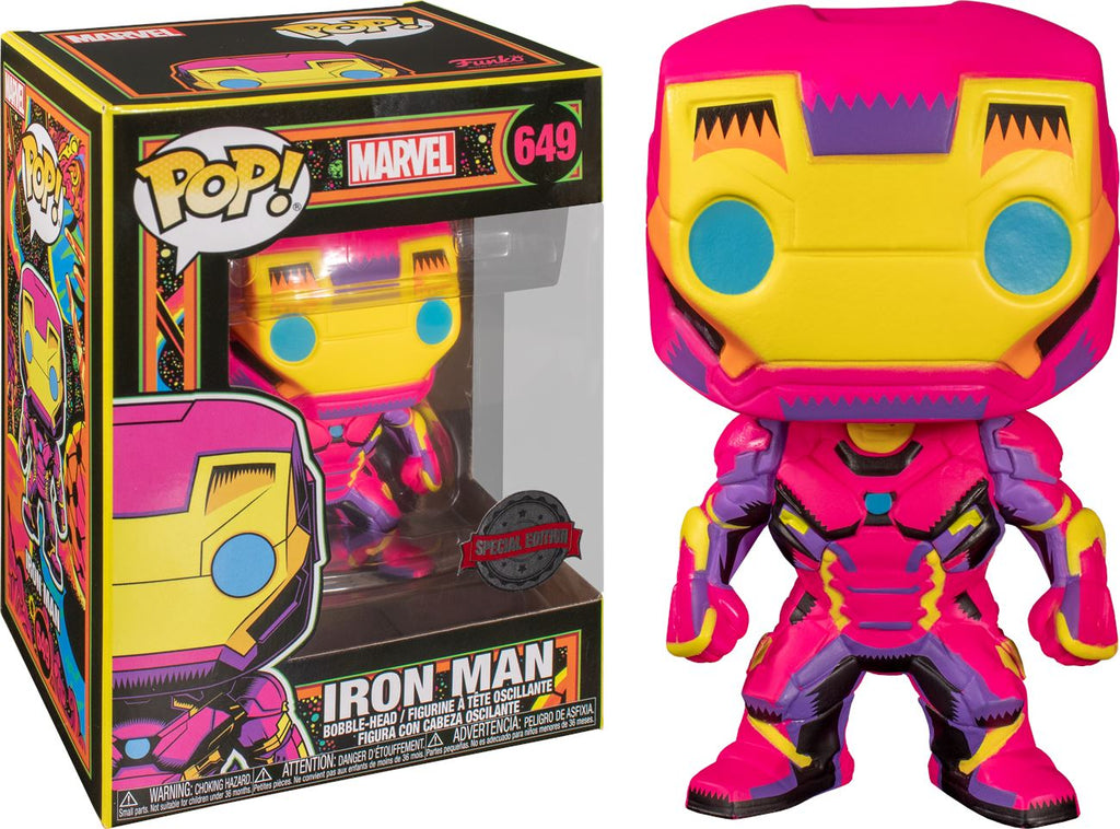 Funko Pop! Marvel Iron Man (BlackLight) Exclusive #650