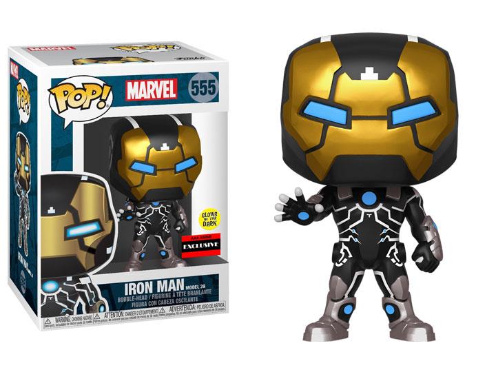 Funko Pop! Marvel Iron Man (Model 39) Glow in the Dark GID Exclusive #555