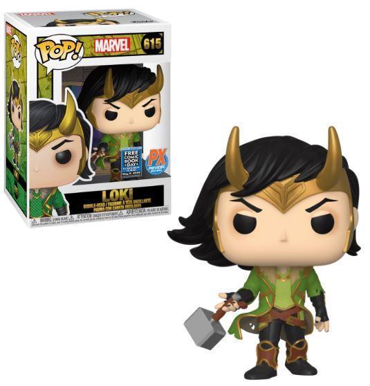 Funko Pop! Marvel Loki with Mjolnir Exclusive #615