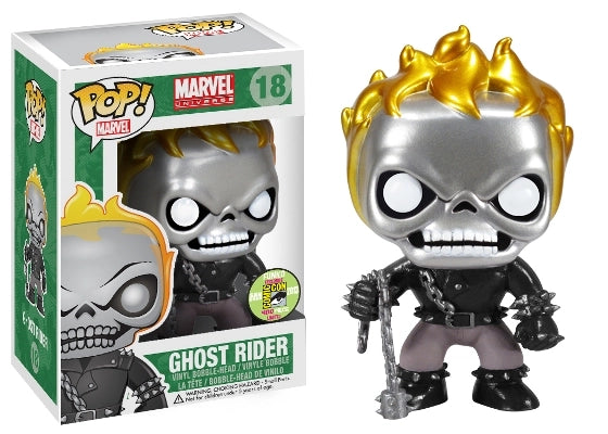 Funko Pop! Marvel Metallic Ghost Rider (Limited 480 Piece) SDCC Exclusive #18