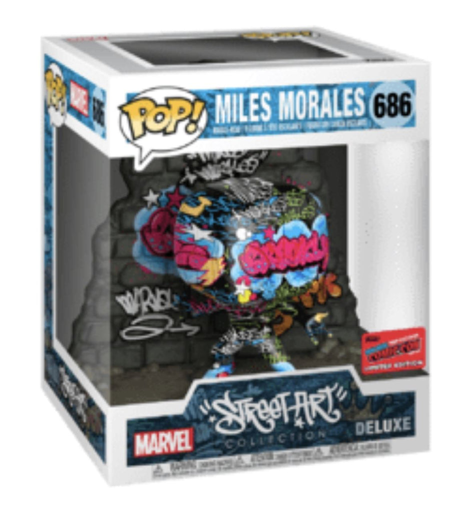 Funko Pop! Marvel Miles Morales Street Art Collection 6 Inch (NYCC Official Sticker) Exclusive #686