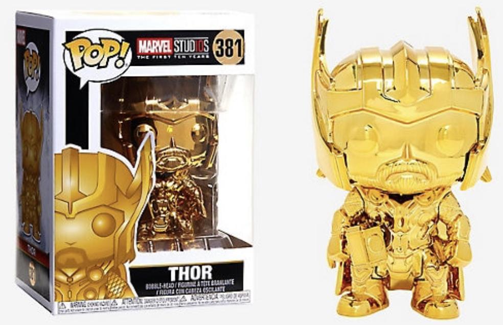 Funko Pop! Marvel Studios 10th Anniversary Thor Gold Chrome #381 Funko 