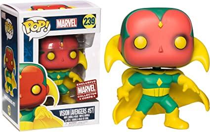 Funko Pop! Marvel Vision (Avengers #57) Collector Corps Exclusive #239
