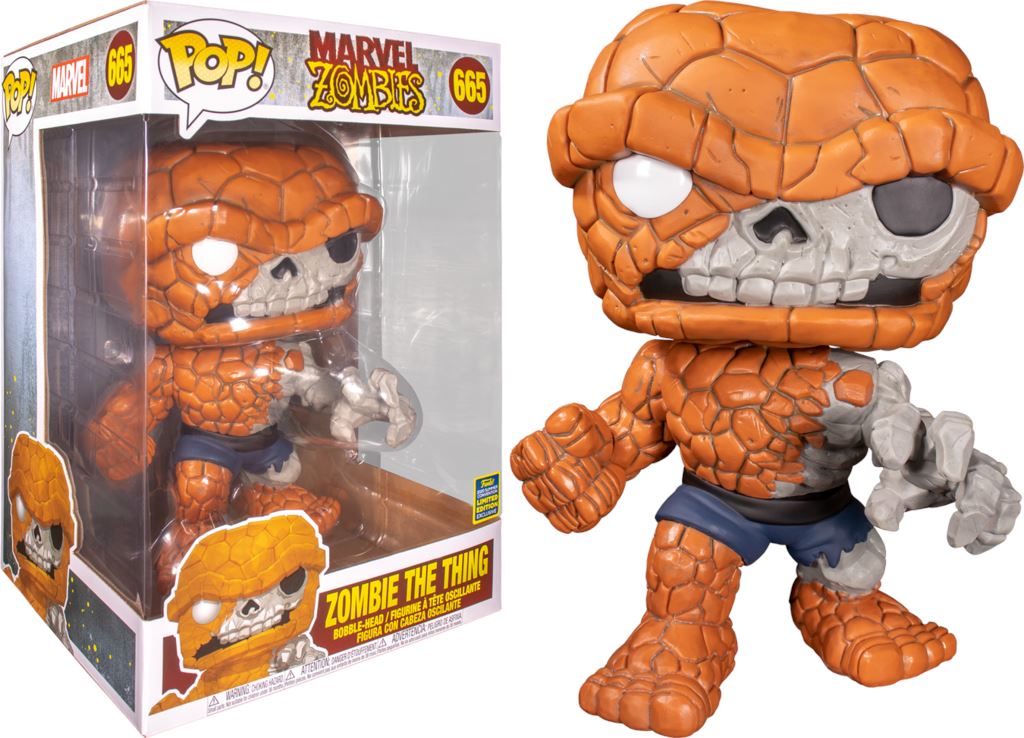 Funko Pop! Marvel Zombies Zombie The Thing 10 Inch Summer Convention Exclusive #665