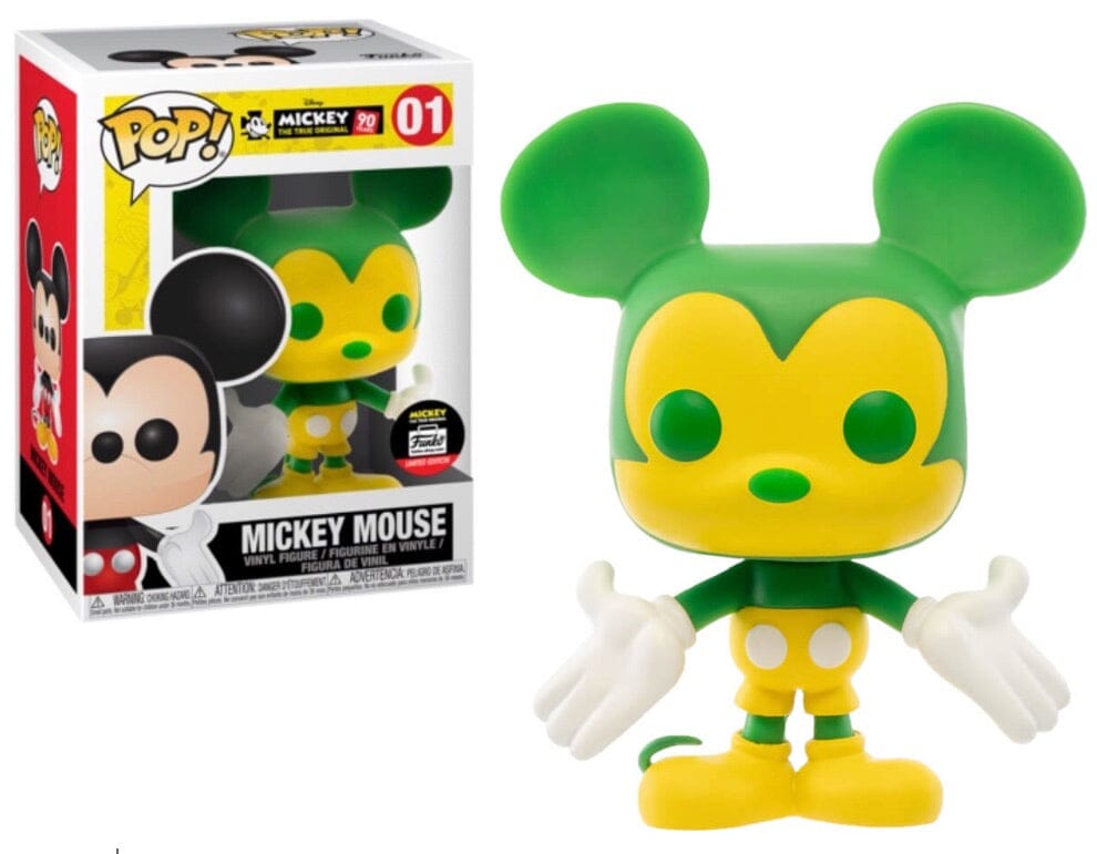 Funko Pop! Mickey 90 Years Mickey Mouse (Green & Yellow) Funko Shop Exclusive #01