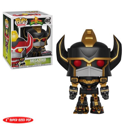 Funko Pop! Mighty Morphing Power Rangers 6 Inch Megazord (Black & Gold) Morphicon Exclusive #497