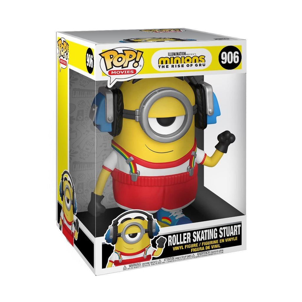 Funko Pop! Minions The Rise of Gru Roller Skating Stuart 10 Inch #906