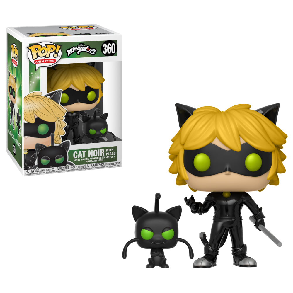 Funko Pop! Miraculous Lady Bug Cat Noir with Plagg #360