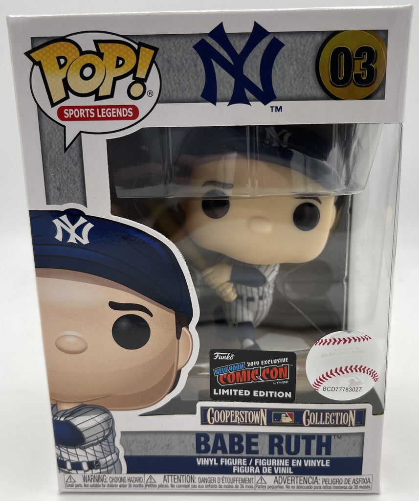 Funko Pop! MLB Babe Ruth Pinstripe NYCC (Official Sticker) Exclusive #03