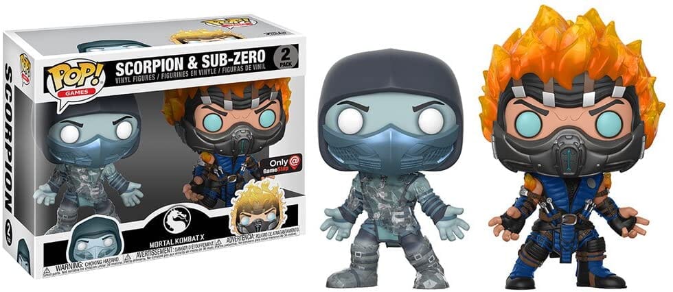 Funko Pop! Mortal Kombat X Scorpion & Sub-Zero Exclusive 2-Pack