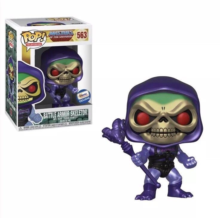 Funko Pop! MOTU Battle Armor Skeletor Metallic Exclusive #563