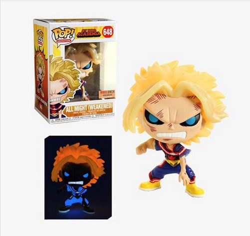 Funko Pop! My Hero Academia All Might Weakened Glow in the Dark Exclusive #648 Funko 