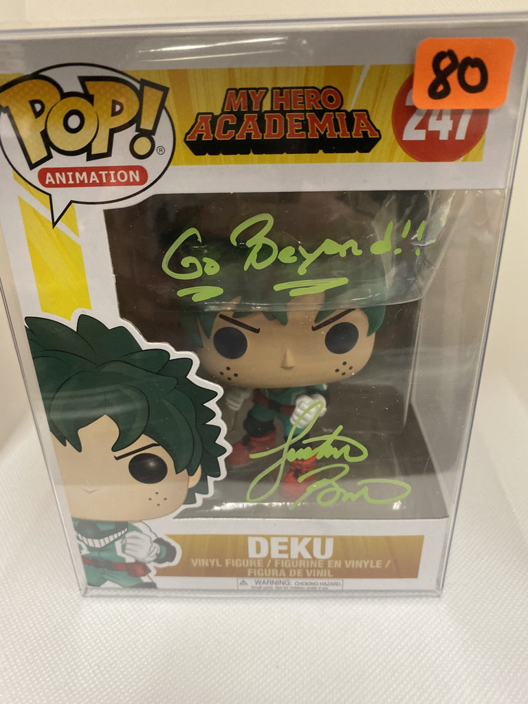 Funko Pop! My Hero Academia Deku Autographed by Justin Briner 