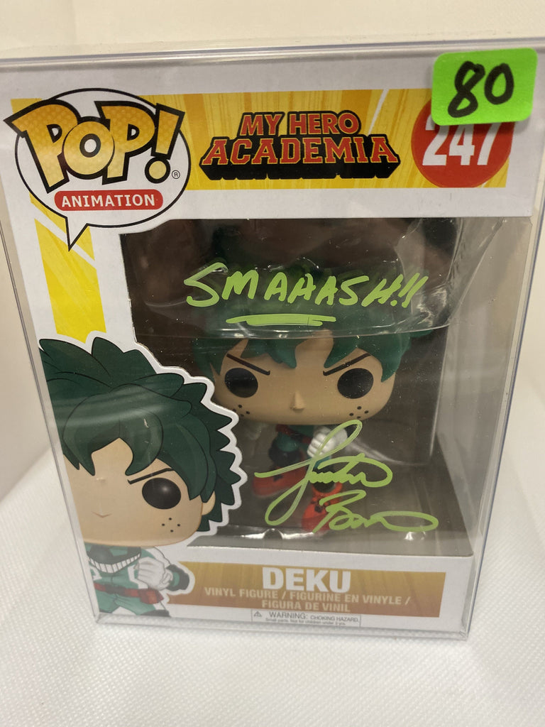 Funko Pop! My Hero Academia Deku Autographed by Justin Briner 