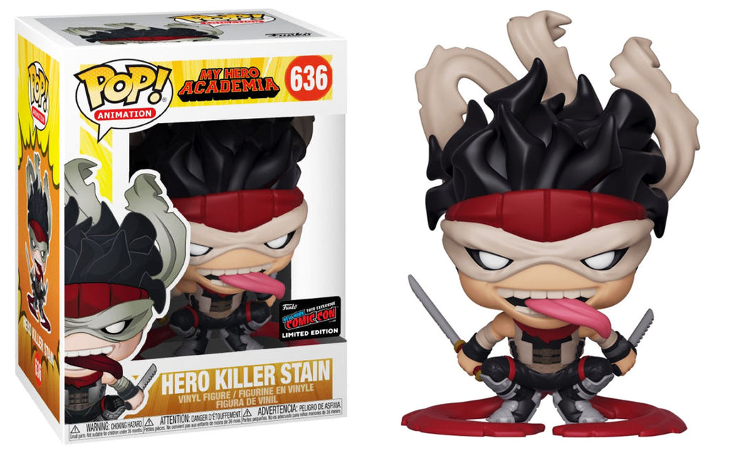 Funko Pop! My Hero Academia Hero Killer Stain NYCC Official Sticker Exclusive #636