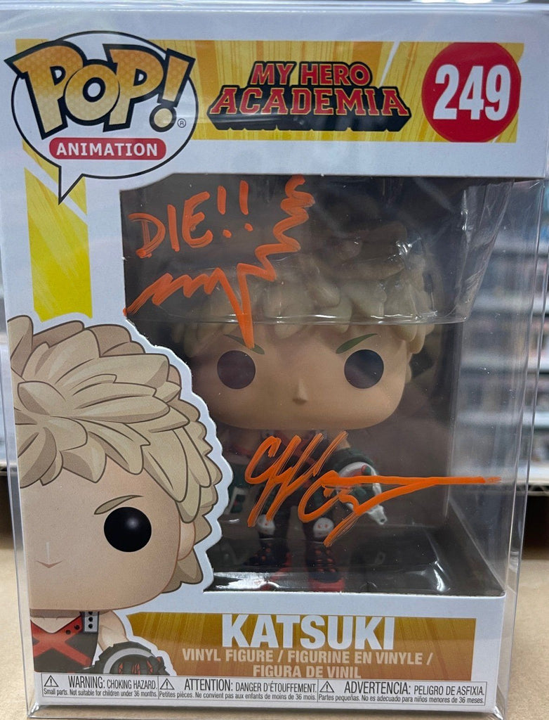 Funko Pop! My Hero Academia Katsuki Bakugo Signed Autographed by Cliff Chapin 