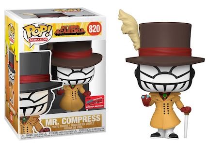 Funko Pop! My Hero Academia Mr. Compress (NYCC Official Sticker) Exclusive #820