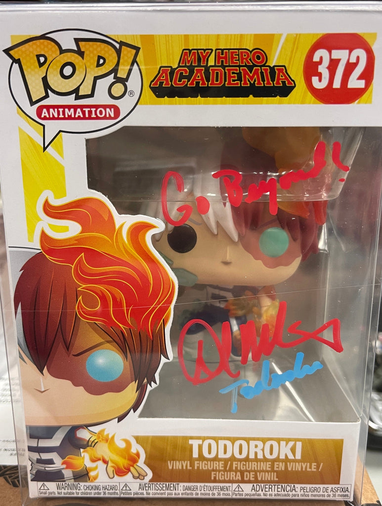 Funko Pop! My Hero Academia Todoroki Signed Autographed by David Matranga 