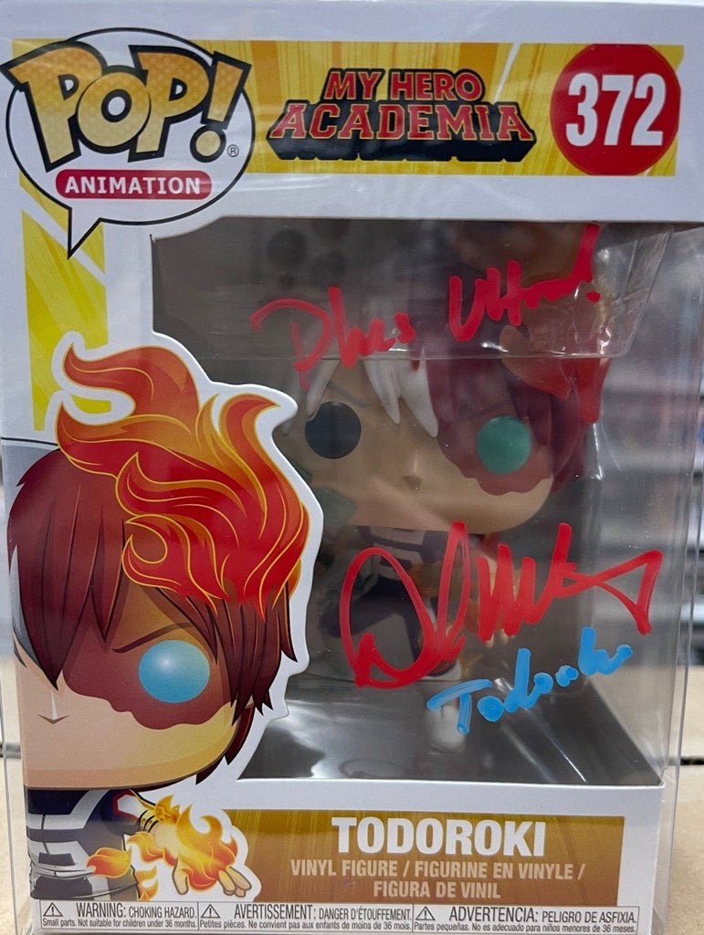 Funko Pop! My Hero Academia Todoroki Signed Autographed by David Matranga 