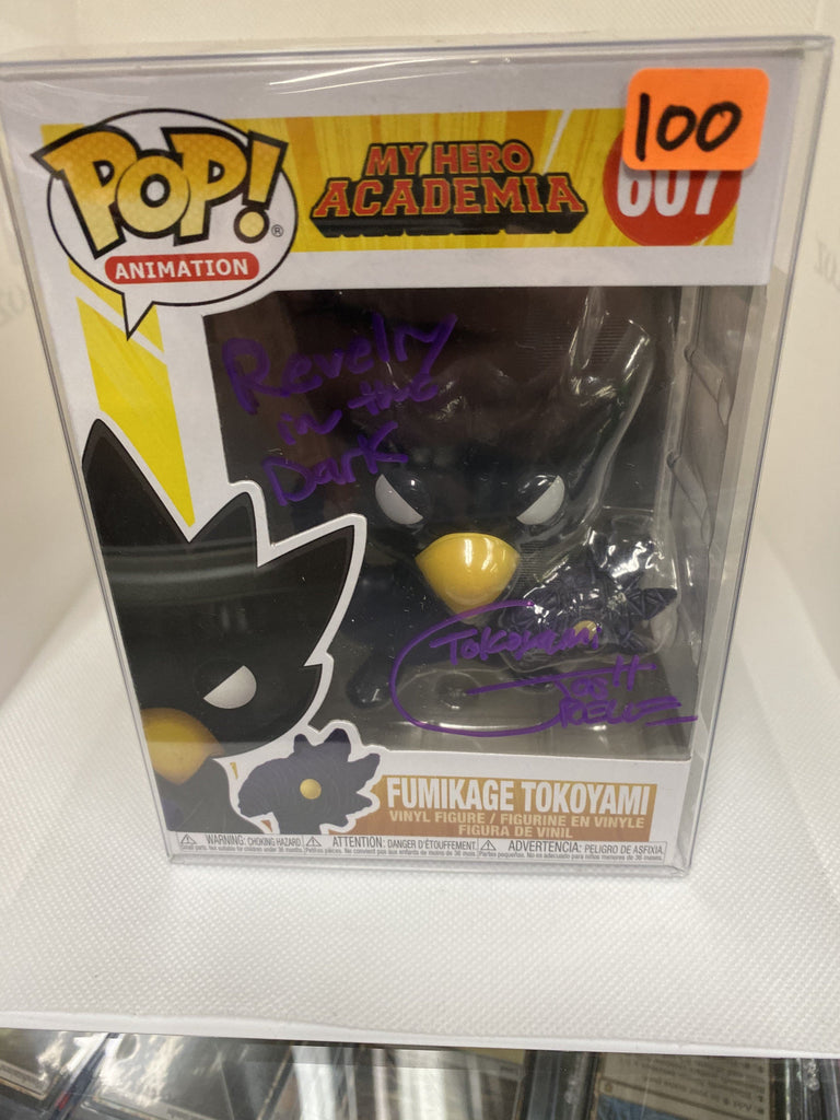 Funko Pop!  My Hero Academia Tokoyami Signed Autographed by Josh Grelle 