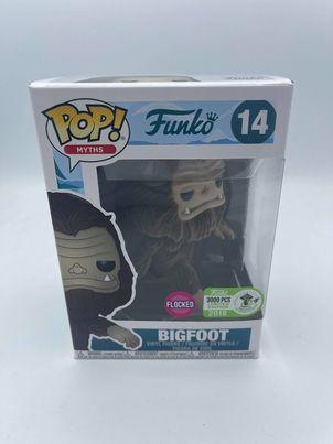 Funko Pop! Myths Bigfoot Flocked (ECCC Official Sticker) Exclusive #14 (Shelf Wear)