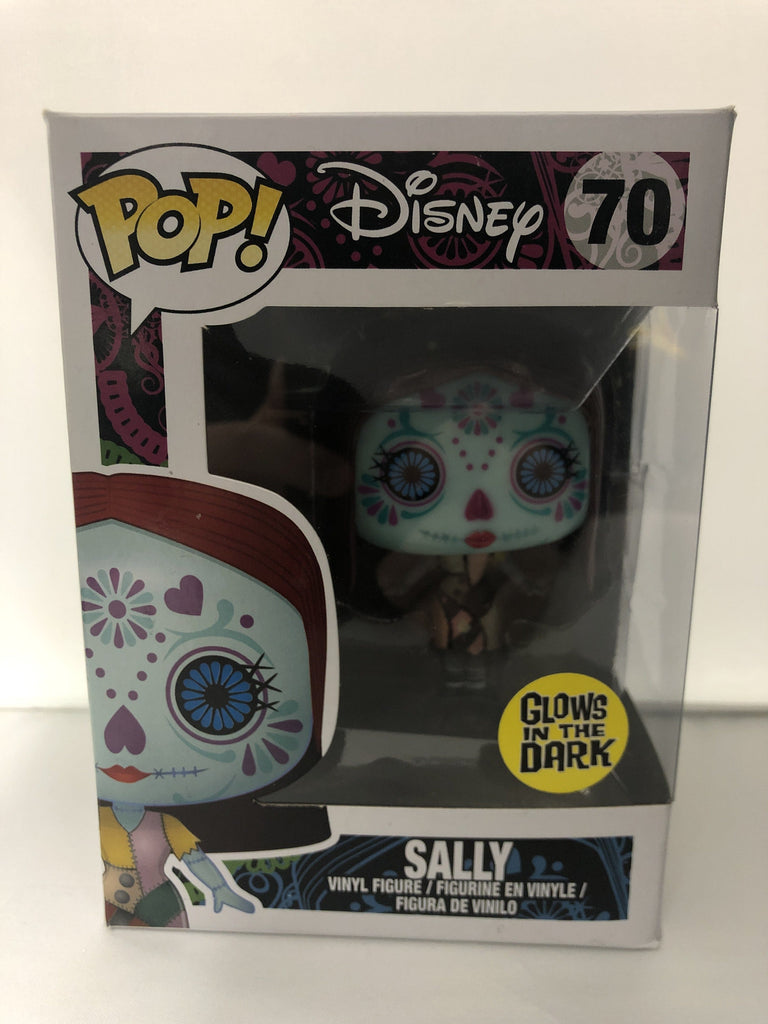 Funko Pop! Nightmare Before Christmas NBC Glow (GID) Day of the Dead Sally Exclusive #70 *Damaged Box*