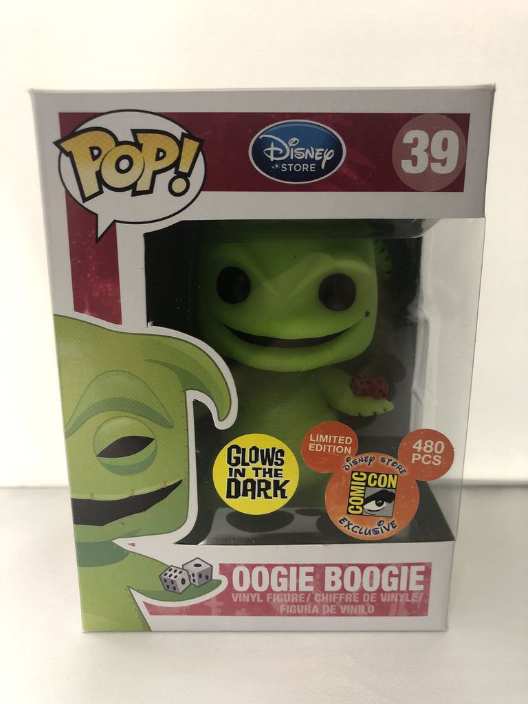 Funko Pop! Nightmare Before Christmas NBC Oogie Boogie Glow (GID) SDCC Exclusive #39 *Damaged Box*