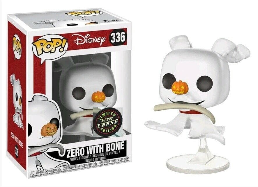 Funko Pop! Nightmare Before Christmas NBC Zero w/ Bone Glow in the Dark Chase Exclusive #336 Funko 