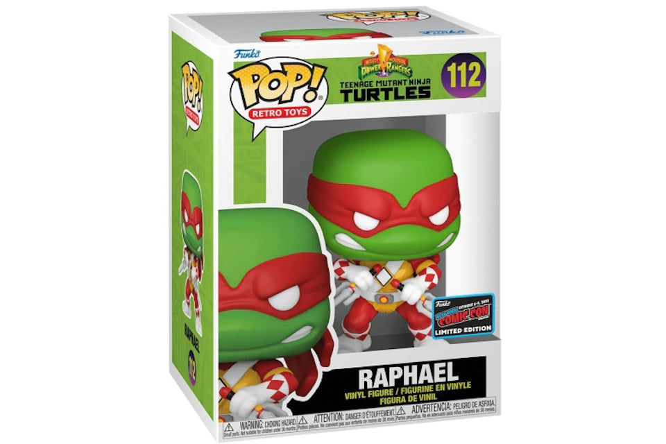 Funko Pop! Ninja Turtles (TMNT) Raphael as Power Ranger NYCC Official Sticker #112