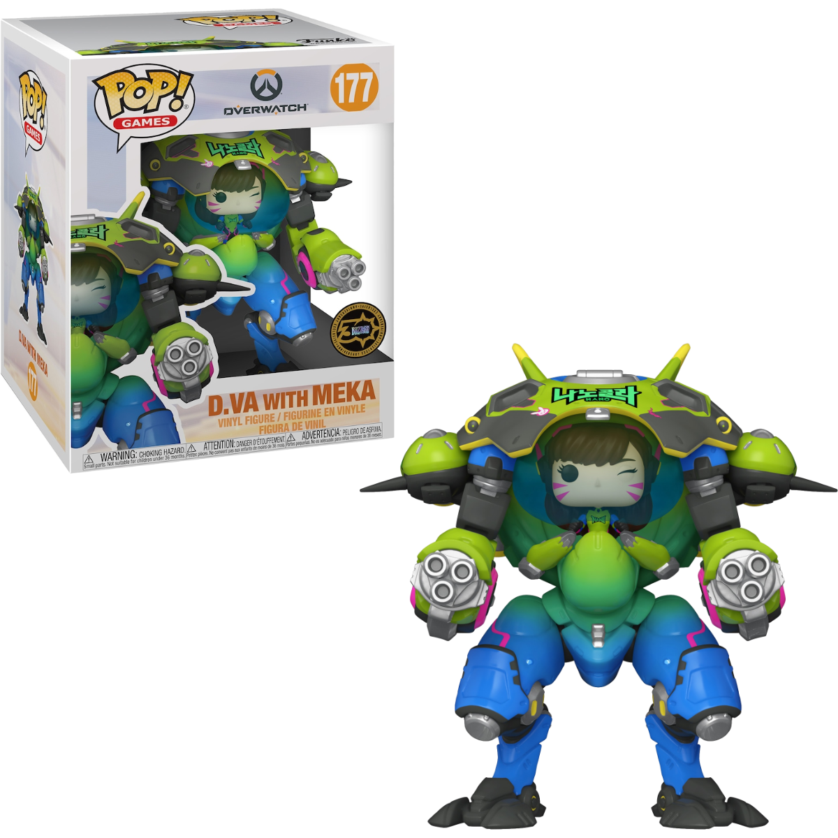 Funko Pop! Overwatch Green Metallic with MEKA Inch