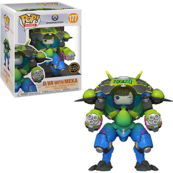 Funko Pop! Overwatch Green Metallic D.Va with MEKA 6 Inch