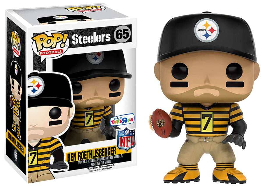 Funko Pop! Pittsburgh Steelers Ben Roethlisberger (Throwback) Exclusive #65