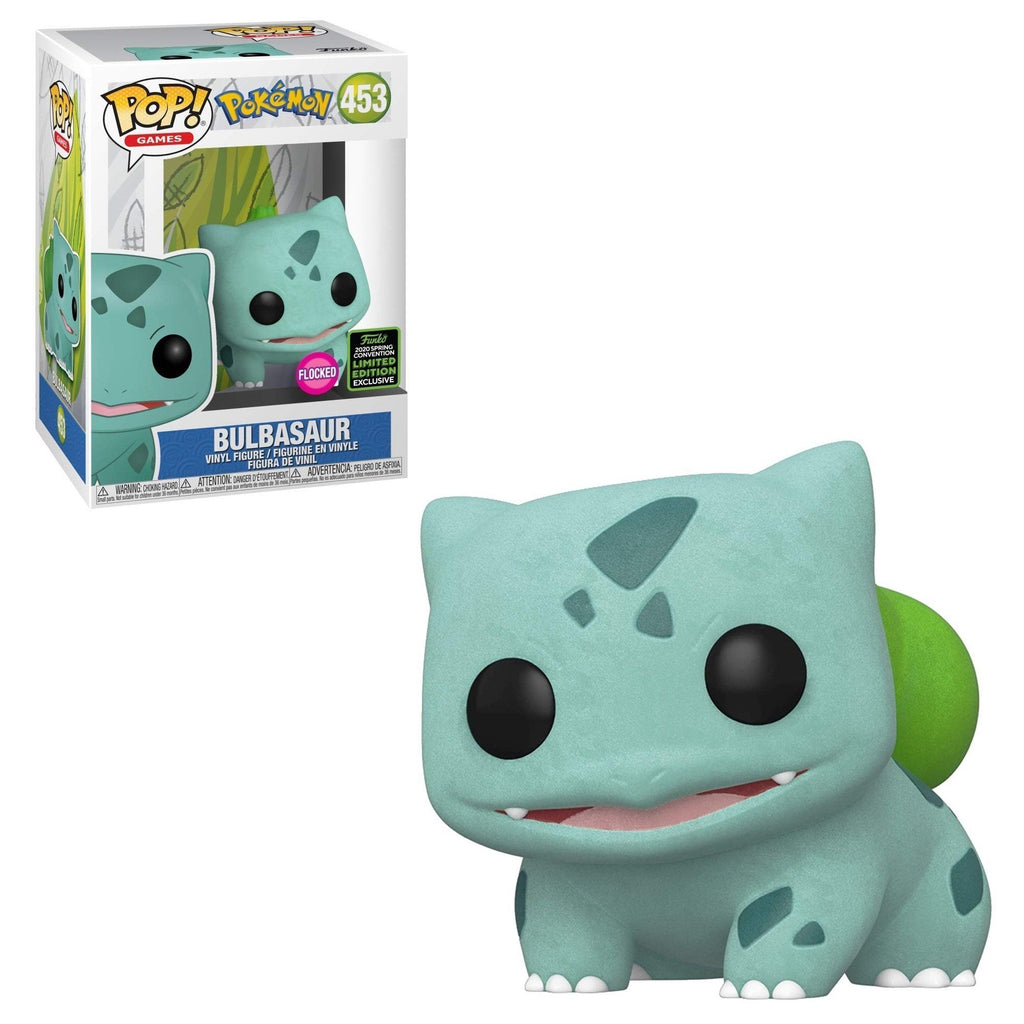 Funko Pop! Pokemon Bulbasaur Flocked Spring Convention Exclusive #453