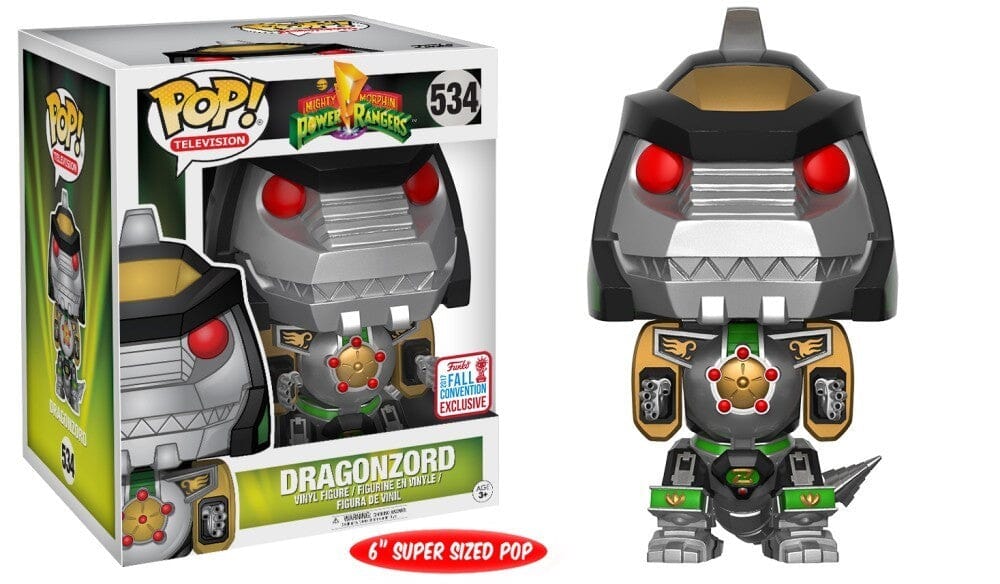 Funko Pop! Power Rangers Dragonzord 6 Inch Fall Convention Exclusive #534