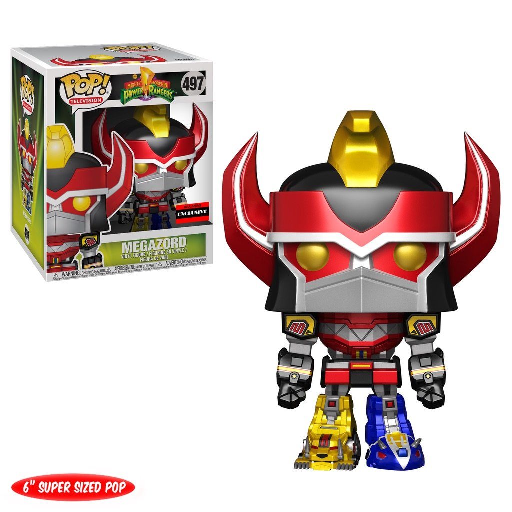 Funko Pop! Power Rangers Megazord Metallic 6 Inch Exclusive #497