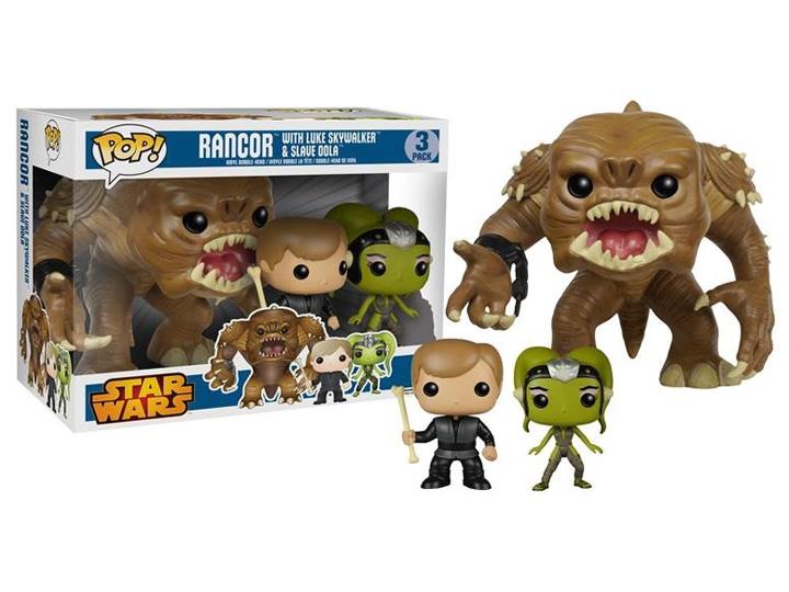 Star Wars Rancor with Luke Skywalker & Slave Oola 3 Pack Exclusive Funko Pop!