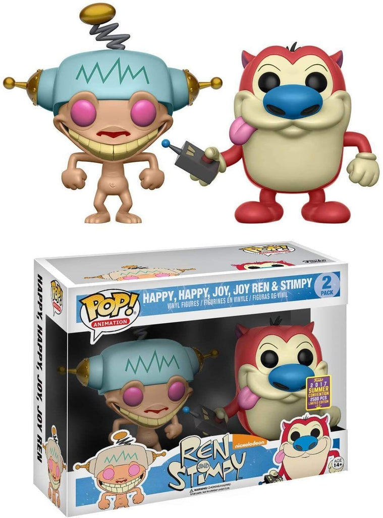Funko Pop! Ren and Stimpy Happy, Happy, Joy, Joy Ren & Stimpy Summer Convention Exclusive 2 Pack