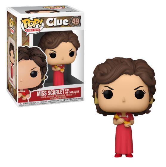 Funko Pop! Retro Toys Clue Miss Scarlet with Candlestick #49