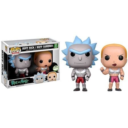 Funko Pop! Rick and Morty Buff Rick / Buff Summer Summer Exclusive 2-Pack