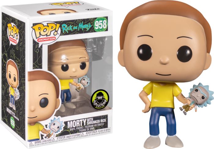 Funko Pop! Rick and Morty Morty with Shrunken Rick Exclusive #958