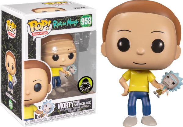 Funko Pop! Rick and Morty Morty with Shrunken Rick Exclusive #958