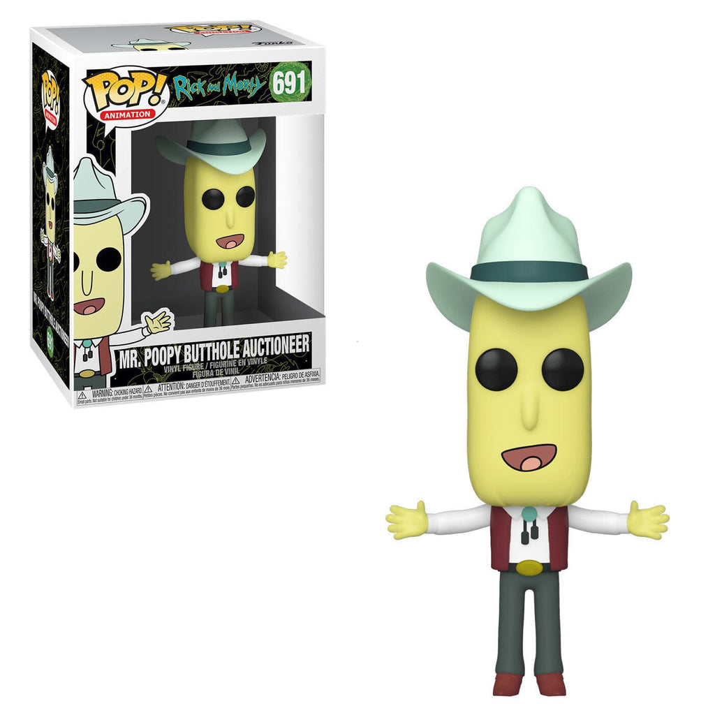 Funko Pop! Rick and Morty Mr. Poopy Butthole Auctioneer #691