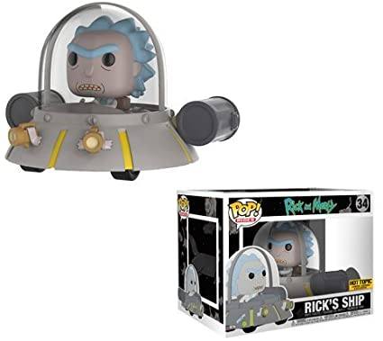 Funko Pop! Rick and Morty Rick's Ship Exclusive #34 (Heavy Box Damage) B